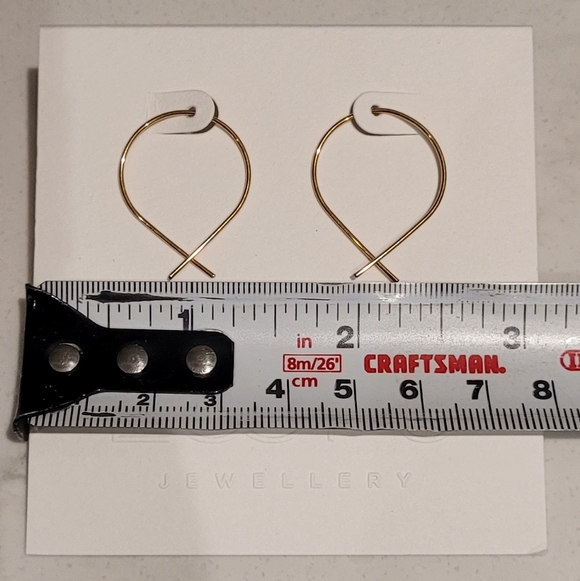 Loops 14K Gold Fill Medium Fish Wire Earrings - Picture 3 of 5